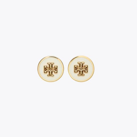 Kira Enamel Circle-stud Earring