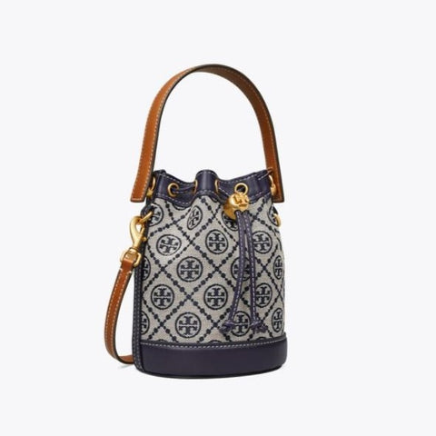 T Monogram Jacquard Mini Bucket Bag