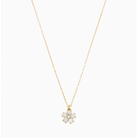 Gleaming Gardenia Flower Mini Pendant
