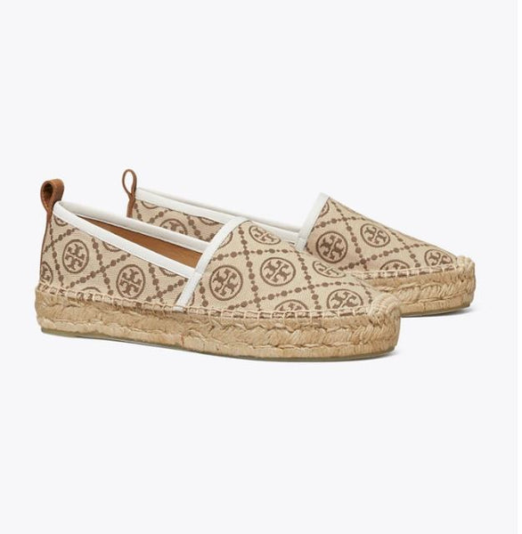 T Monogram Platform Espadrille