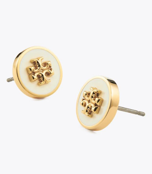 Kira Enamel Circle-stud Earring