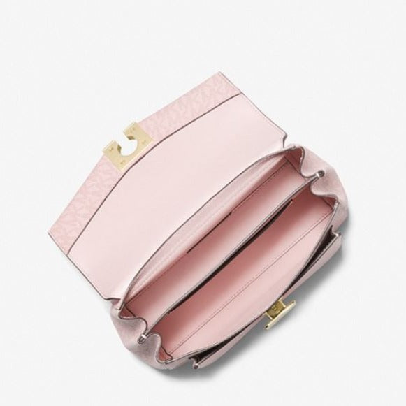 Lita Medium Two-Tone Logo Crossbody Bag