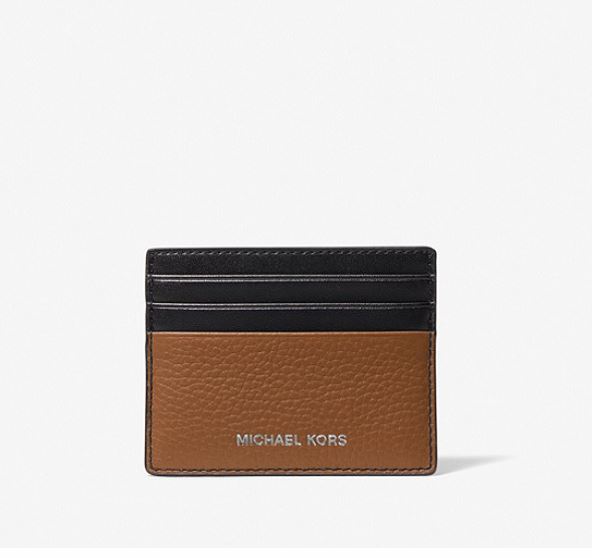 Cooper Pebbled Leather Tall Card Case