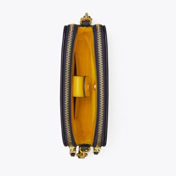 T Monogram Jacquard Double-zip Mini Bag