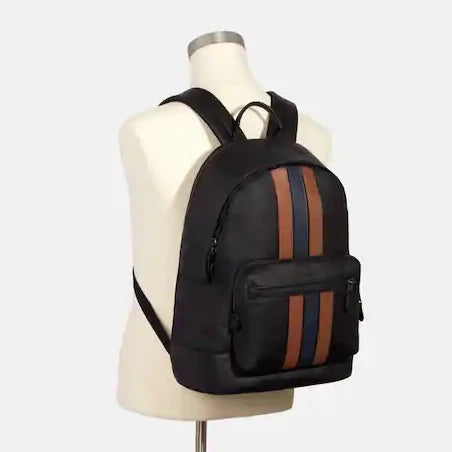 West Backpack With Varsity Stripe
