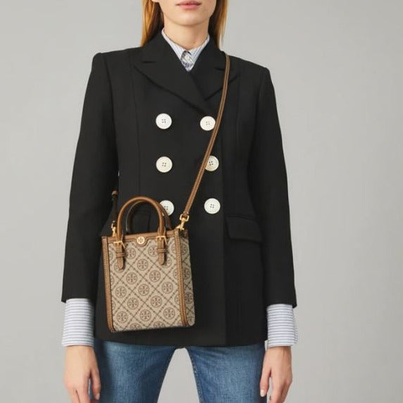 T Monogram Jacquard Mini Tote