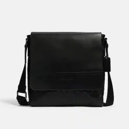 Houston Map Bag In Signature Leather