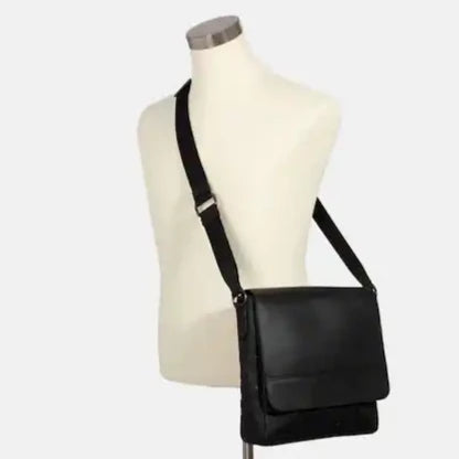 Houston Map Bag In Signature Leather