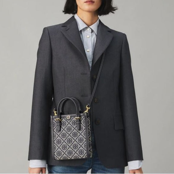 T Monogram Jacquard Mini Tote