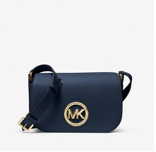 Samira Small Pebbled Leather Messenger Bag