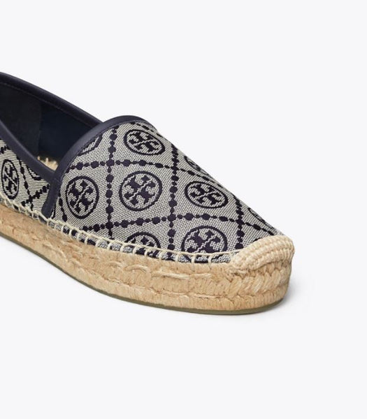 T Monogram Platform Espadrille