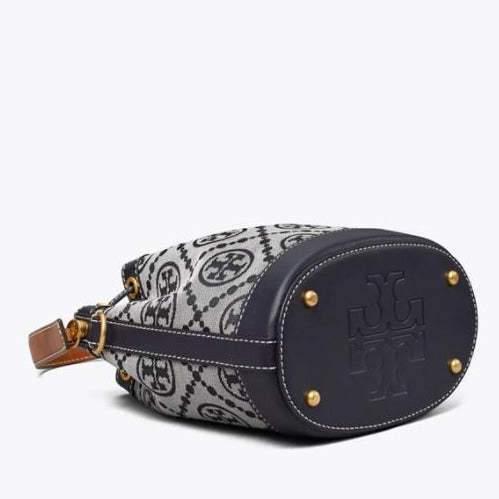 T Monogram Jacquard Bucket Bag