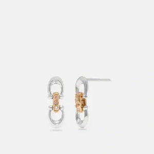 Linked Signature Stud Earrings