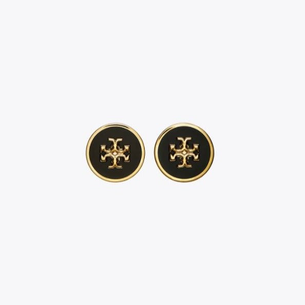 Kira Enamel Circle-stud Earring