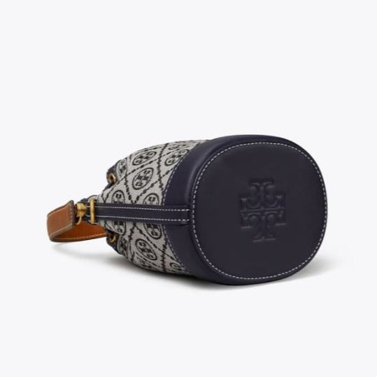 T Monogram Jacquard Mini Bucket Bag