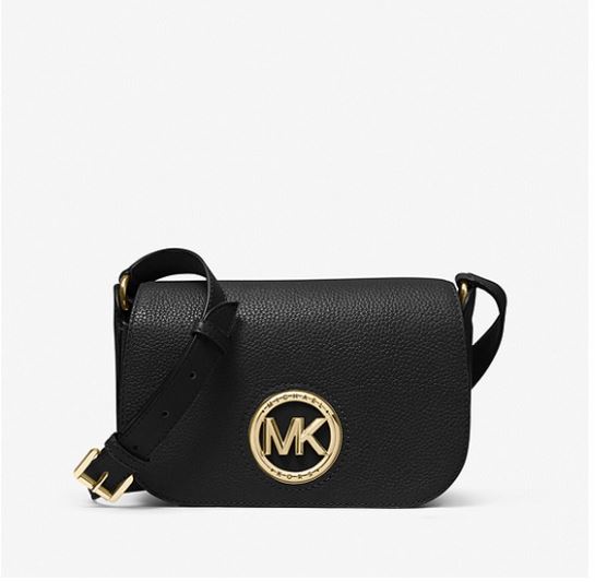 Samira Small Pebbled Leather Messenger Bag