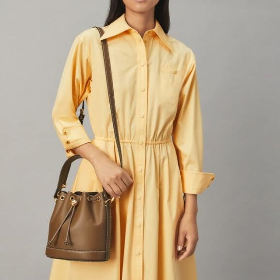 Leather Bucket Bag