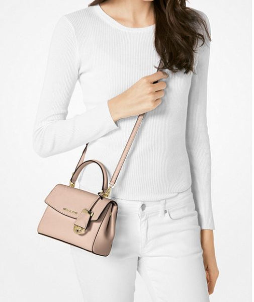 Ava Extra-Small Saffiano Leather Crossbody