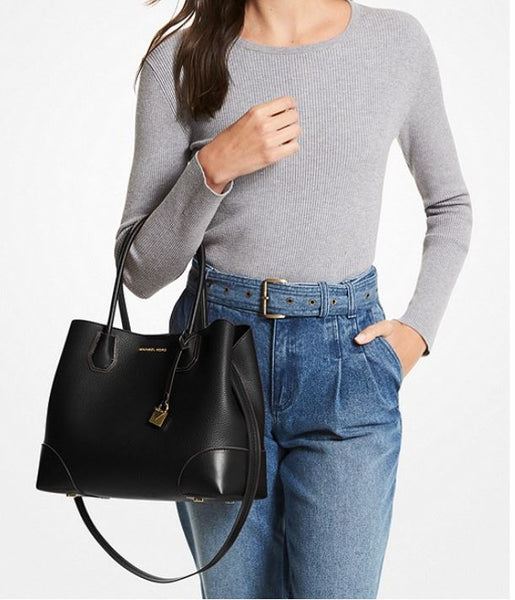 Mercer Gallery Medium Faux Leather Tote Bag