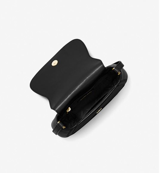 Samira Small Pebbled Leather Messenger Bag