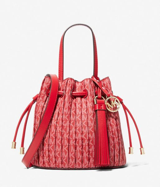 Willa Extra-Small Pleated Logo Tote Bag