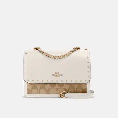 Klare Crossbody In Signature Canvas With Rivets