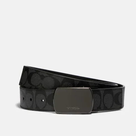 Plaque Buckle Cut To Size Reversible Belt, 38 Mm