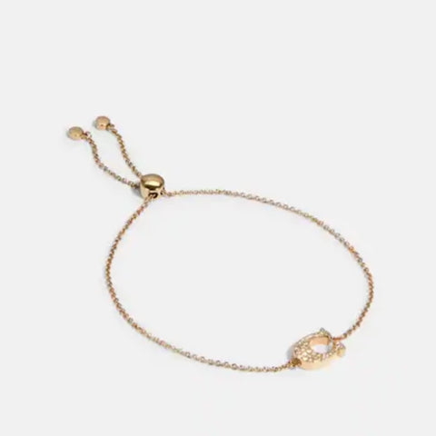 Pave Signature Slider Bracelet