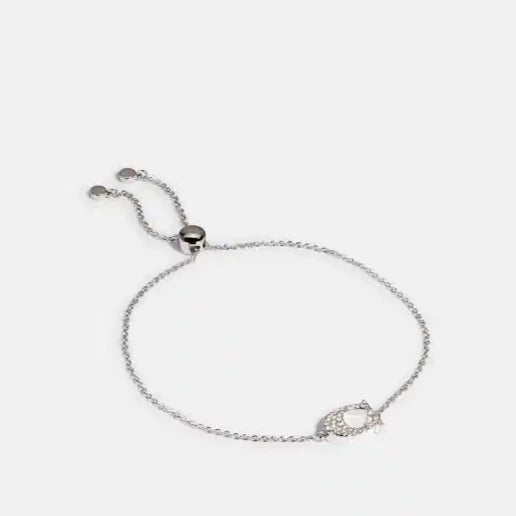 Pave Signature Slider Bracelet