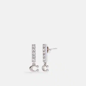Signature Pave Bar Stud Earrings
