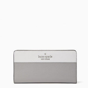 Staci Colorblock Large Slim Bifold Wallet