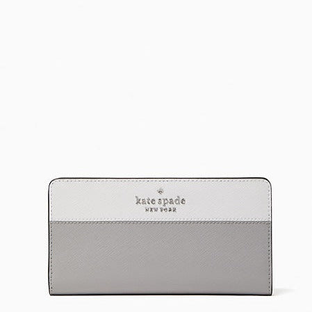 Staci Colorblock Large Slim Bifold Wallet