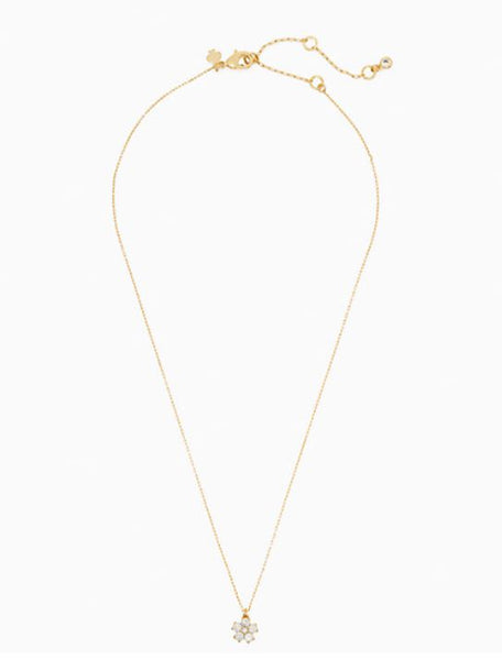 Gleaming Gardenia Flower Mini Pendant