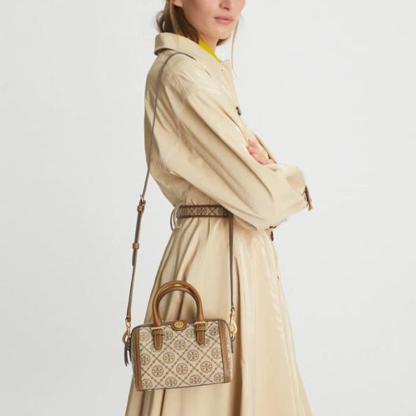 T Monogram Jacquard Mini Barrel