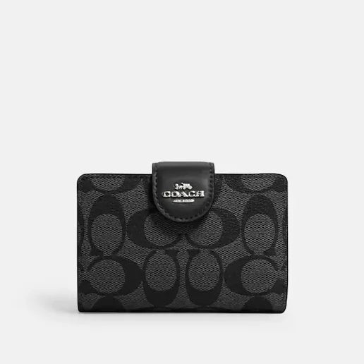 Medium Corner Zip Wallet In Signature Canvas
