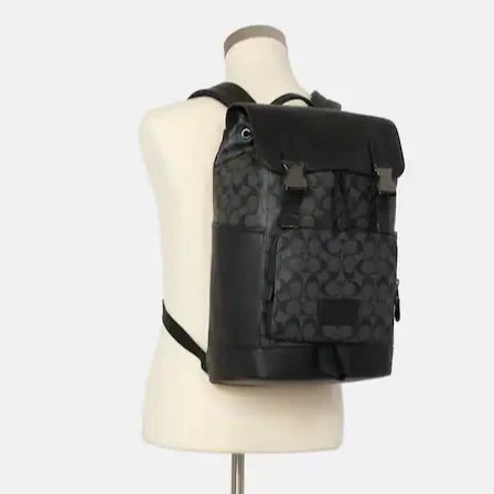 Track Backpack In Signature Canvas