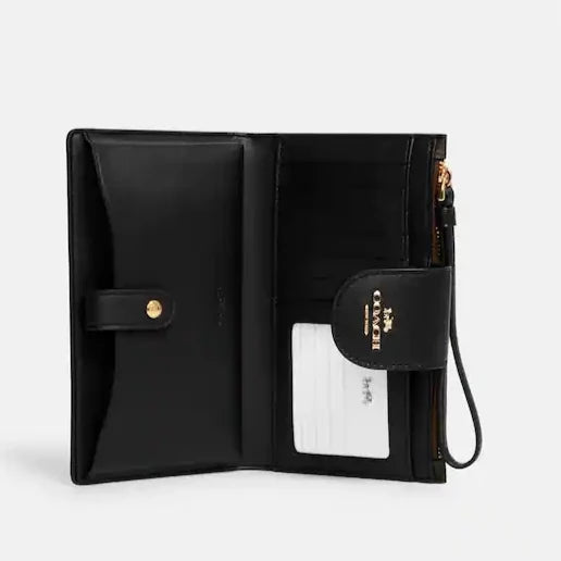 Tech Phone Wallet In Colorblock Signature Canvas