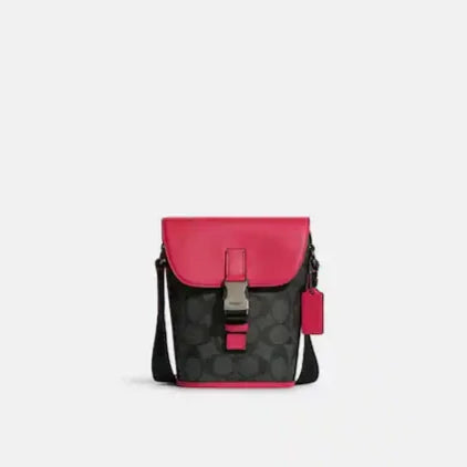 Track Small Flap Crossbody In Signature Canvas