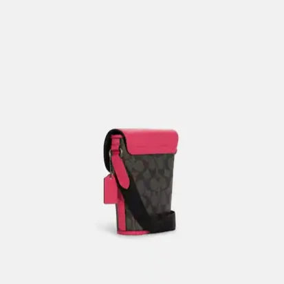 Track Small Flap Crossbody In Signature Canvas