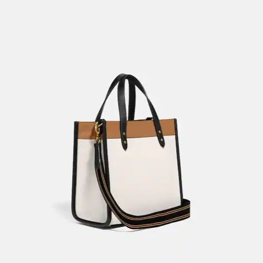 Field Tote 22 In Colorblock With Coach Badge