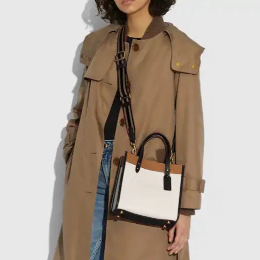 Field Tote 22 In Colorblock With Coach Badge
