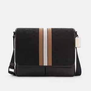 Thompson Map Bag In Signature Jacquard With Varsity Stripe