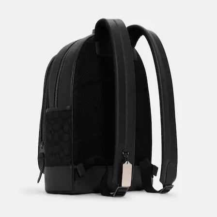 Thompson Backpack In Signature Jacquard With Varsity Stripe