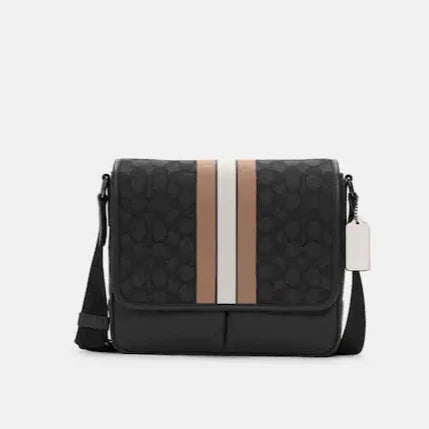 Thompson Small Map Bag In Signature Jacquard With Stripe