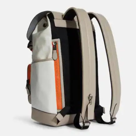 Track Backpack In Colorblock Signature Canvas With Coach