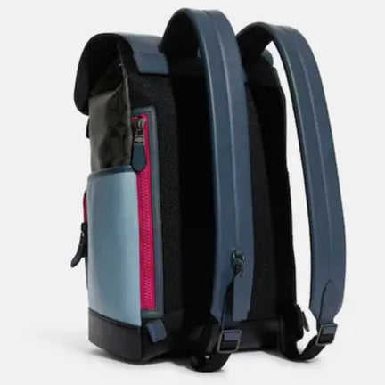 Track Backpack In Colorblock Signature Canvas With Coach