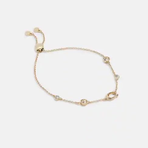 Signature Crystal Slider Bracelet