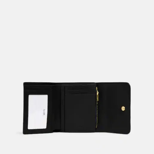 Small Trifold Wallet In Blocked Signature Canvas