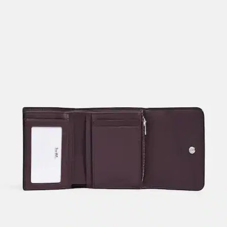 Small Trifold Wallet In Blocked Signature Canvas