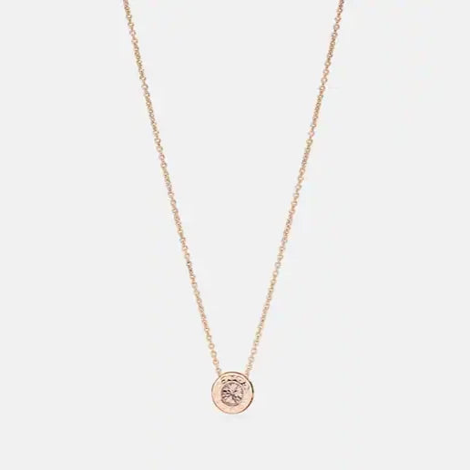 Open Circle Stone Strand Necklace